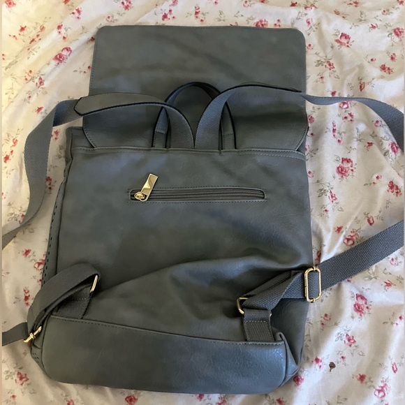 grey mini backpack - Picture 2 of 5